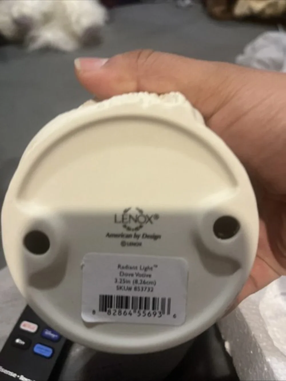 New Lenox Radiant Light Dove Votive Candle Holder 3.25